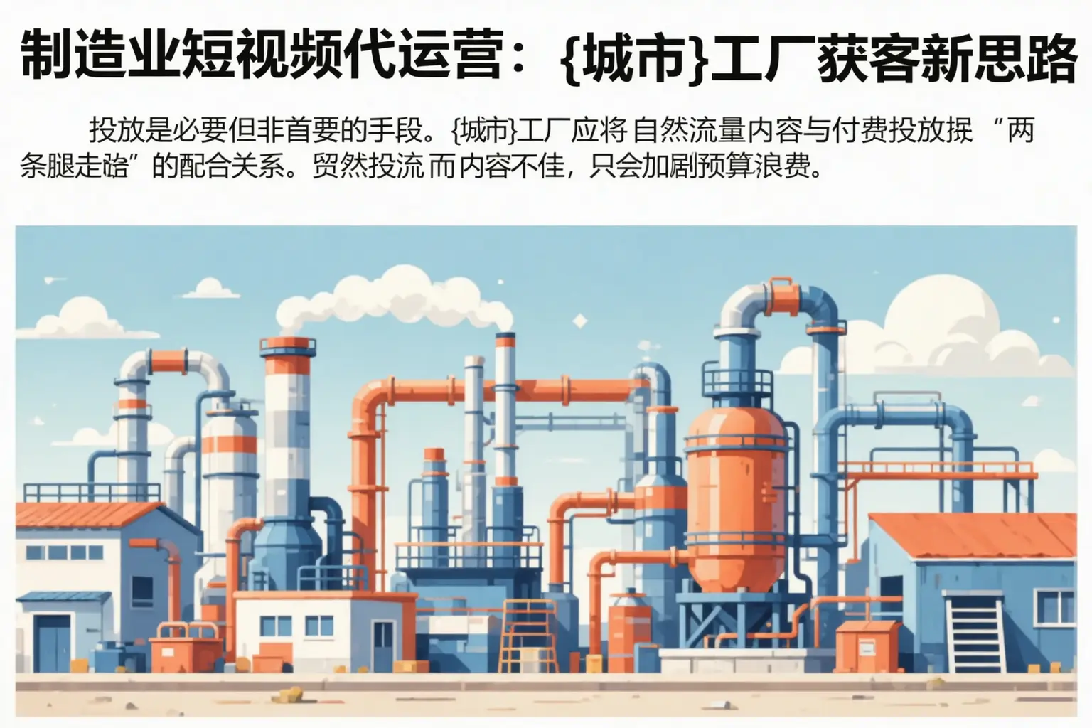 制造业短视频代运营:肥西工厂获客新思路