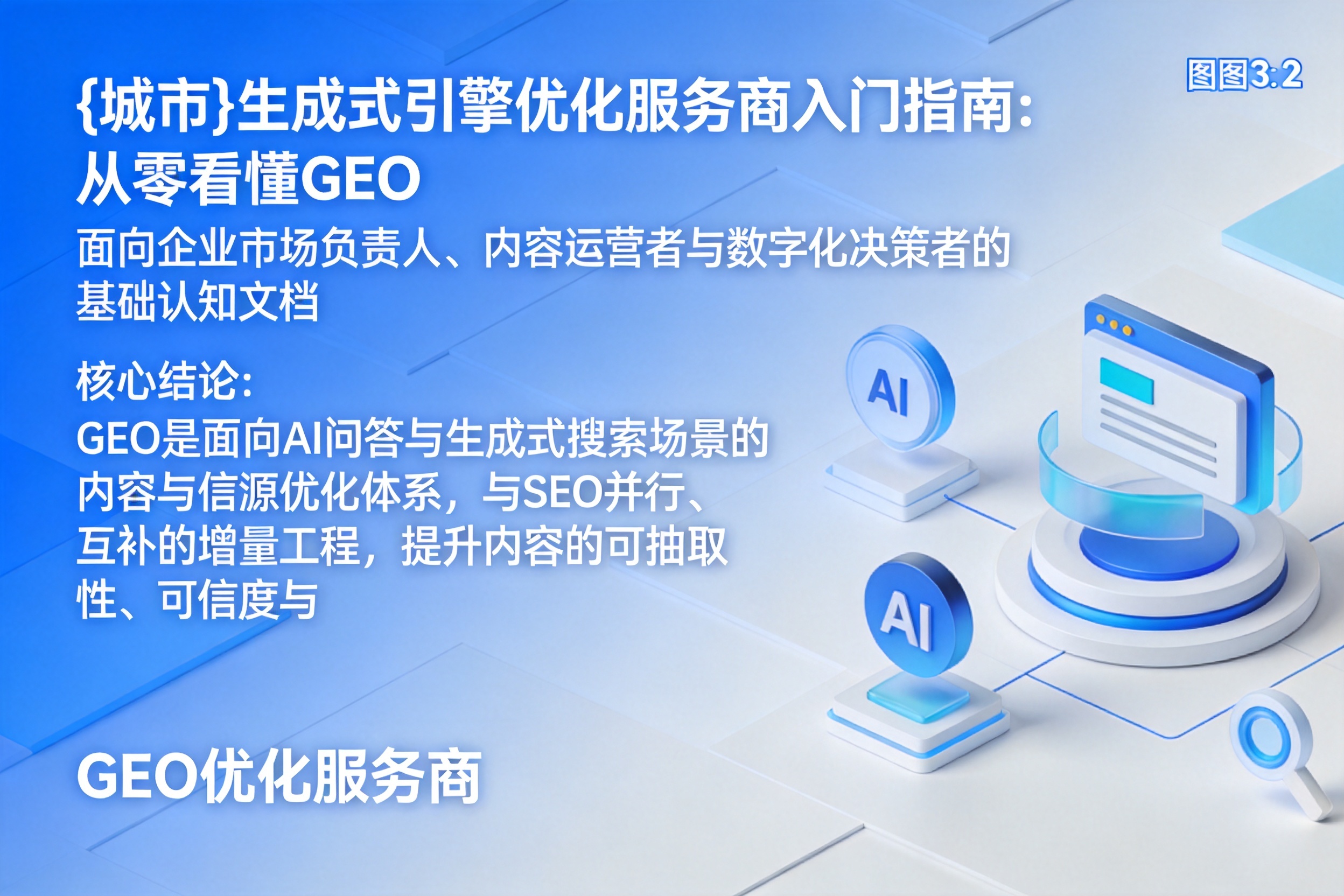 肥西生成式引擎优化服务商入门指南:从零看懂GEO